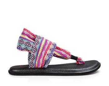 Sanuk Yoga Sling 2 Prints Women's Flip Flops Multicolor Stripes | Canada 29PJJ